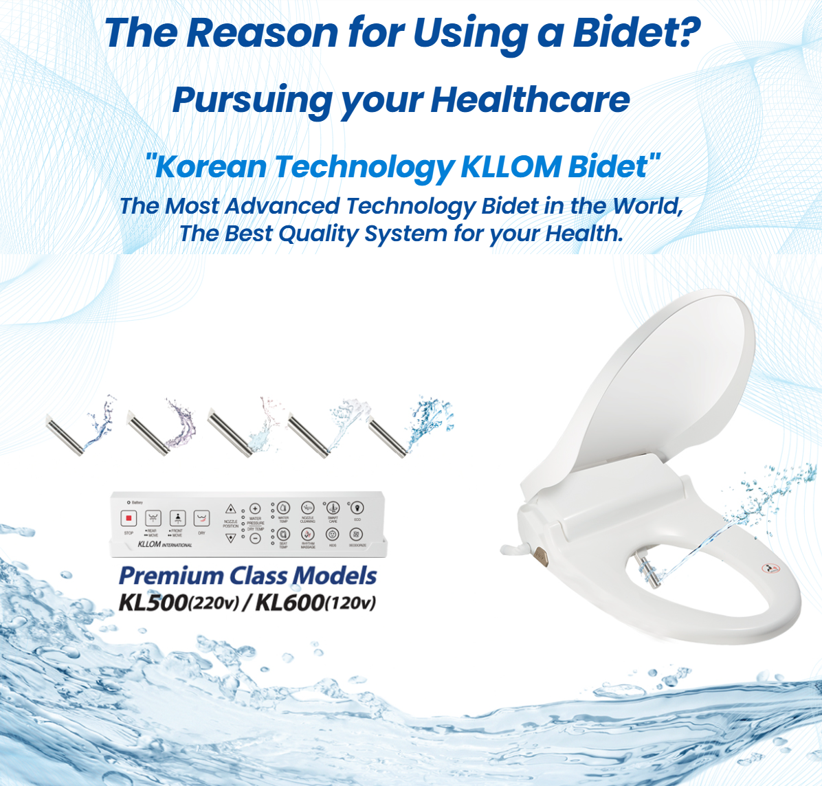 비데..Korean Technology KLLOM Bidet